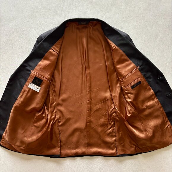 Men's Charcoal Joseph by Jos. A. Bank (44R) Slim Fit Wool Suit Jacket - Picture 5 of 16